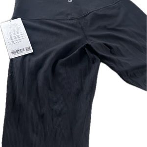 Lululemon Align Ribbed HR Pant 28” in black. New with tags.